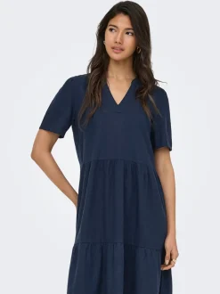 ONLTIRI-GOA Leinen Kurzes Kleid
