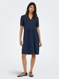 ONLTIRI-GOA Leinen Kurzes Kleid