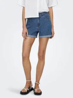 ONLVEGA Hohe Taille Normal geschnitten Jeans-Shorts