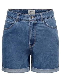 ONLVEGA Hohe Taille Normal geschnitten Jeans-Shorts