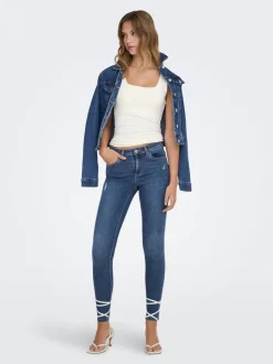 ONLWAUW Mittlere Taille Skinny Fit Jeans