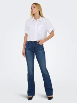 ONLWAUW Hohe Taille Flared Jeans