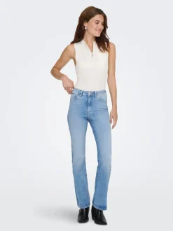 ONLWAUW Hohe Taille Flared Jeans