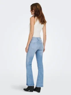 ONLWAUW Hohe Taille Flared Jeans