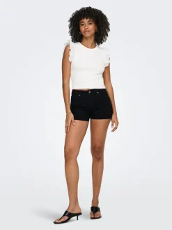ONLWAUW Mittlere Taille Normal geschnitten Jeans-Shorts