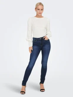 ONLWAUW Mittlere Taille Skinny Fit Jeans