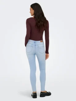 ONLWAUW Mittlere Taille Skinny Fit Jeans