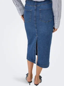 ONLWONDER Denim Jeansrock Midirock