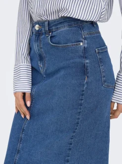ONLWONDER Denim Jeansrock Midirock