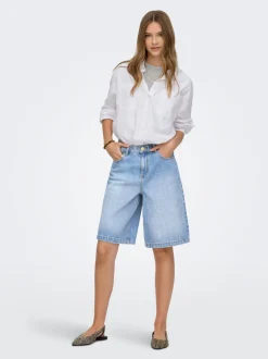 ONLZAGU-DORSI Mittlere Taille Locker geschnitten Jeans-Shorts