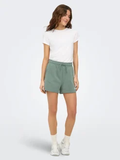 ONPCAVA Hohe Taille Locker geschnitten Sweat-Shorts