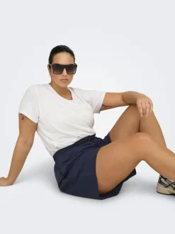 ONPFREI Hohe Taille Locker geschnitten Shorts