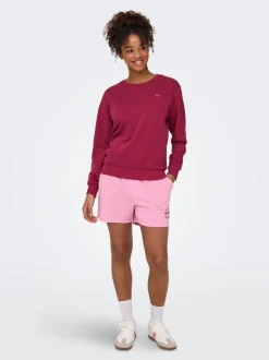 ONPPICA Hohe Taille Locker geschnitten Sweat-Shorts