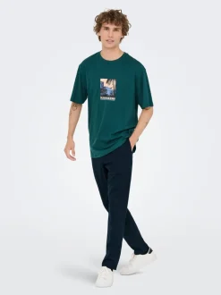 ONSAIDEN Normal geschnitten Chino Hose