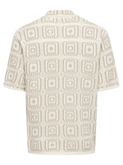 ONSBART Gestricktes Poloshirt