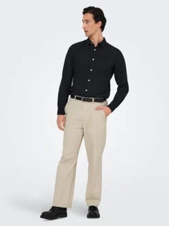ONSBOB Locker geschnitten Leinen Hose