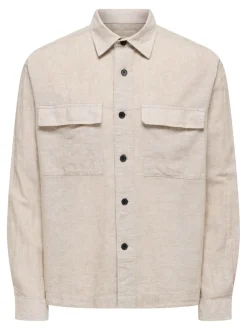 ONSCAIDEN Leinen Overshirt