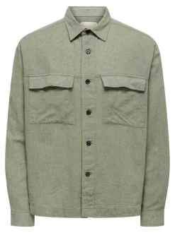 ONSCAIDEN Leinen Overshirt