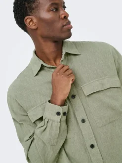 ONSCAIDEN Leinen Overshirt