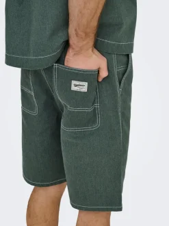 ONSEDGE Mid Rise Gerade geschnitten 5-Pocket-Shorts