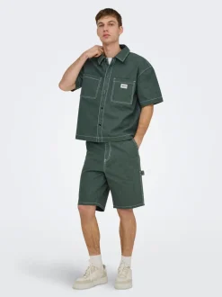 ONSEDGE Mid Rise Gerade geschnitten 5-Pocket-Shorts