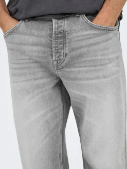 ONSEDGE Mittlere Taille Gerade geschnitten Jeans