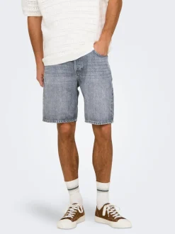 ONSEDGE Mittlere Taille Gerade geschnitten Shorts