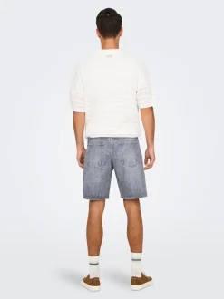 ONSEDGE Mittlere Taille Gerade geschnitten Shorts