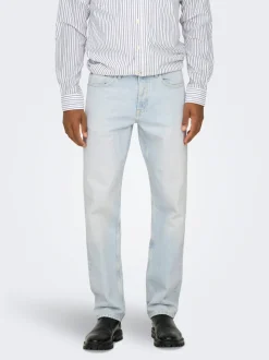 ONSEDGE Mittlere Taille Gerade geschnitten Jeans