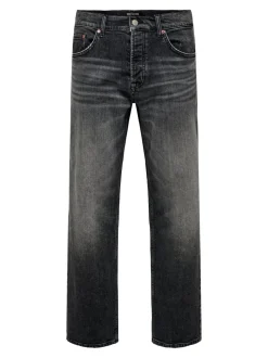 ONSEDGE Mittlere Taille Gerade geschnitten Jeans