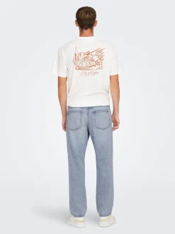 ONSEDGE Mittlere Taille Gerade geschnitten Jeans