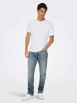 ONSEDGE Mittlere Taille Gerade geschnitten Jeans
