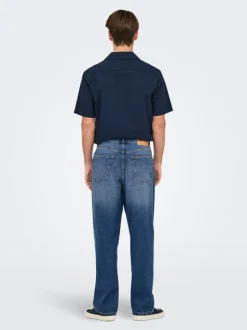 ONSFADE Hohe Taille Locker geschnitten Jeans