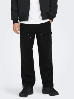 ONSFADE Locker geschnitten Hose mit weitem Beinschnitt