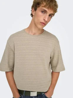 ONSGIVO Gestricktes T-Shirt