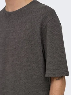 ONSGIVO Gestricktes T-Shirt