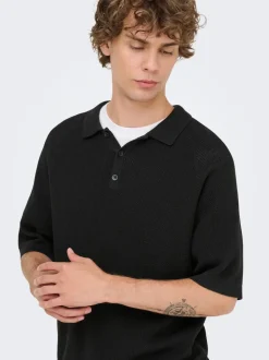 ONSJAMES Gestricktes Poloshirt