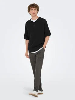 ONSJAMES Gestricktes Poloshirt