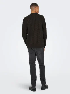 ONSKICKER Gestricktes Poloshirt