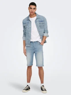 ONSKYLE Mittlere Taille Normal geschnitten Shorts