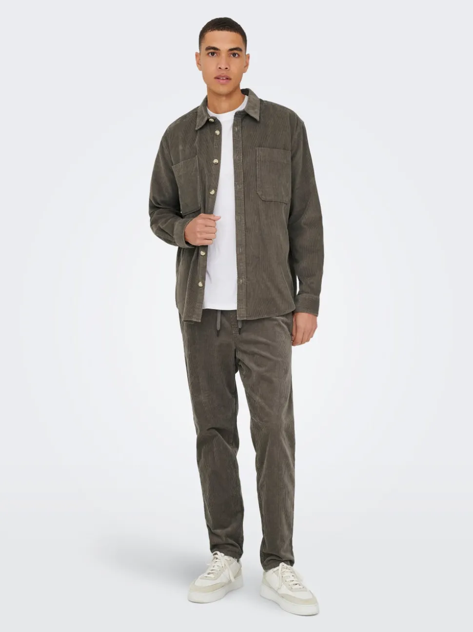 ONSLINUS Cordhose im Tapered Fit