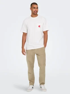 ONSLINUS Cordhose im Tapered Fit