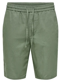 ONSLINUS Normal geschnitten Leinen Shorts