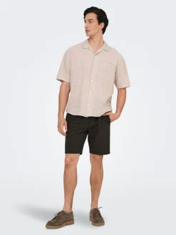 ONSLINUS Normal geschnitten Leinen Shorts
