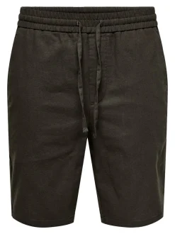 ONSLINUS Normal geschnitten Leinen Shorts
