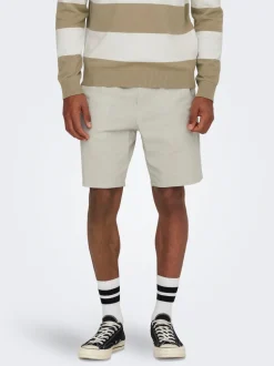 ONSLINUS Normal geschnitten Leinen Shorts