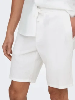 ONSLINUS Normal geschnitten Leinen Shorts