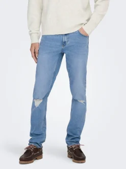 ONSLOOM Mid Rise Slim Fit Jeans
