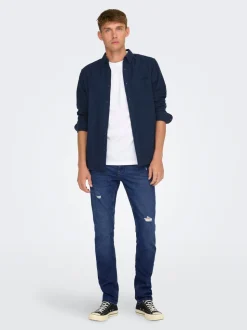 ONSLOOM Mid Rise Slim Fit Jeans