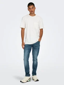 ONSLOOM Niedrige Taille Verjüngter Slim Fit Jeans